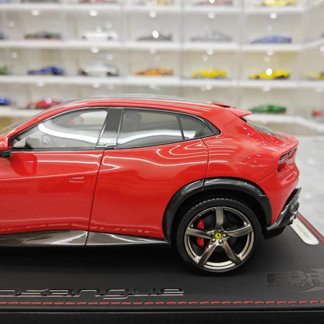 [BBR] 1:18 Ferrari 2022 Purosangue röd modellbil resin