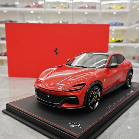 [BBR] 1:18 Ferrari 2022 Purosangue röd modellbil resin