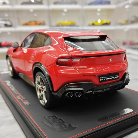 [BBR] 1:18 Ferrari 2022 Purosangue röd modellbil resin