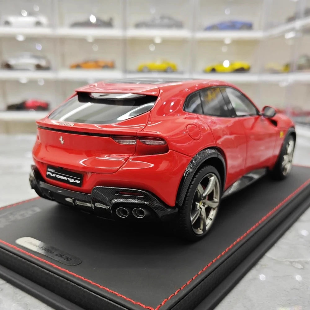 [BBR] 1:18 Ferrari 2022 Purosangue rosso modellino di auto resina
