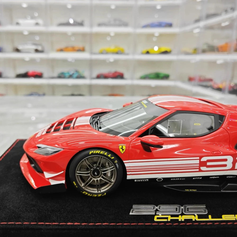 [BBR] 1:18 Ferrari 2023 296 Challenge Red No.32 Model Car Resin