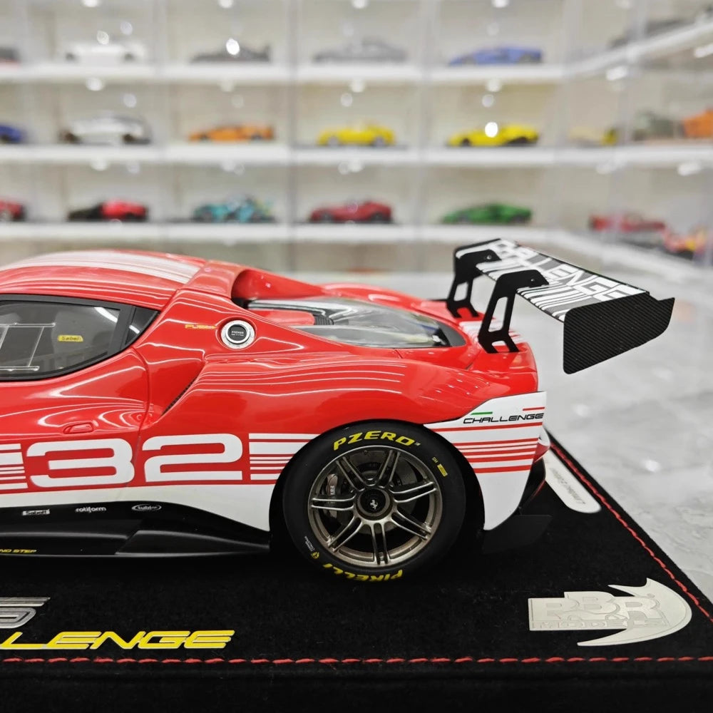 [BBR] 1:18 Ferrari 2023 296 Challenge Red No.32 Model Car Resin