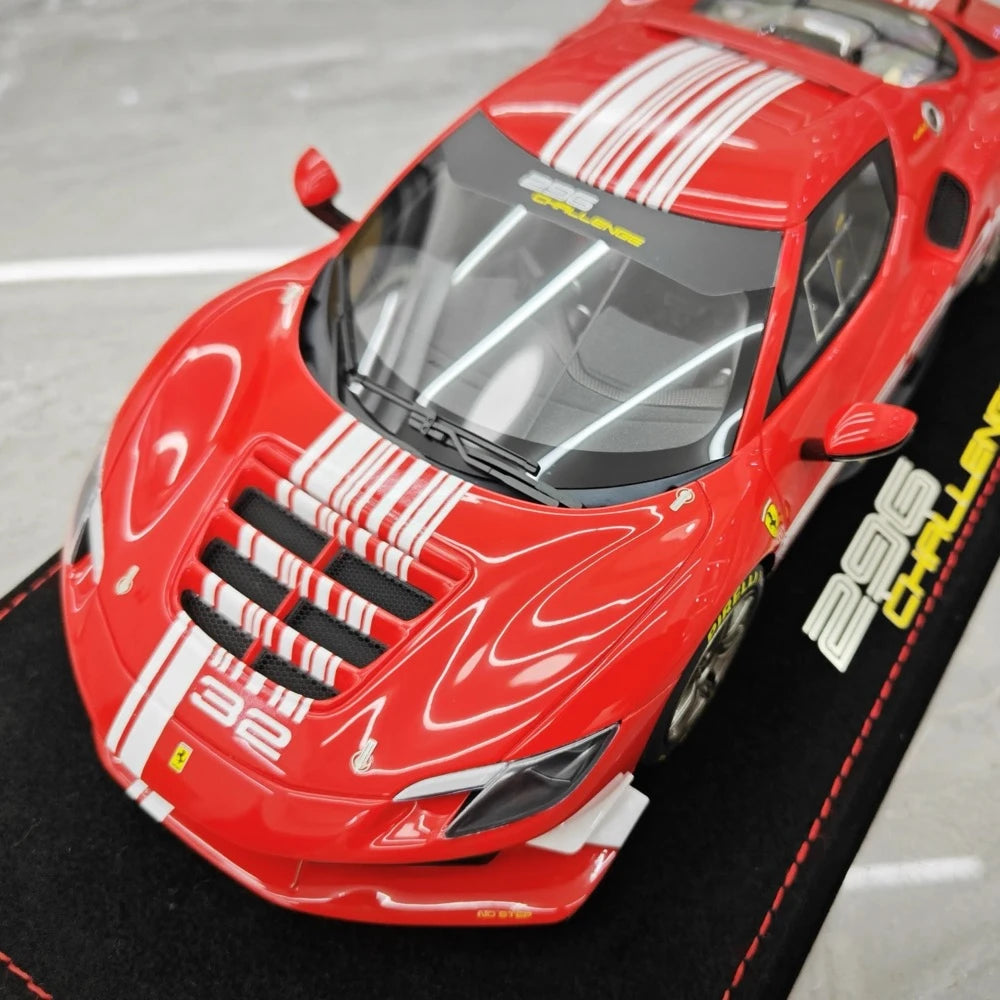 [BBR] 1:18 Ferrari 2023 296 Challenge Red No.32 Model Car Resin