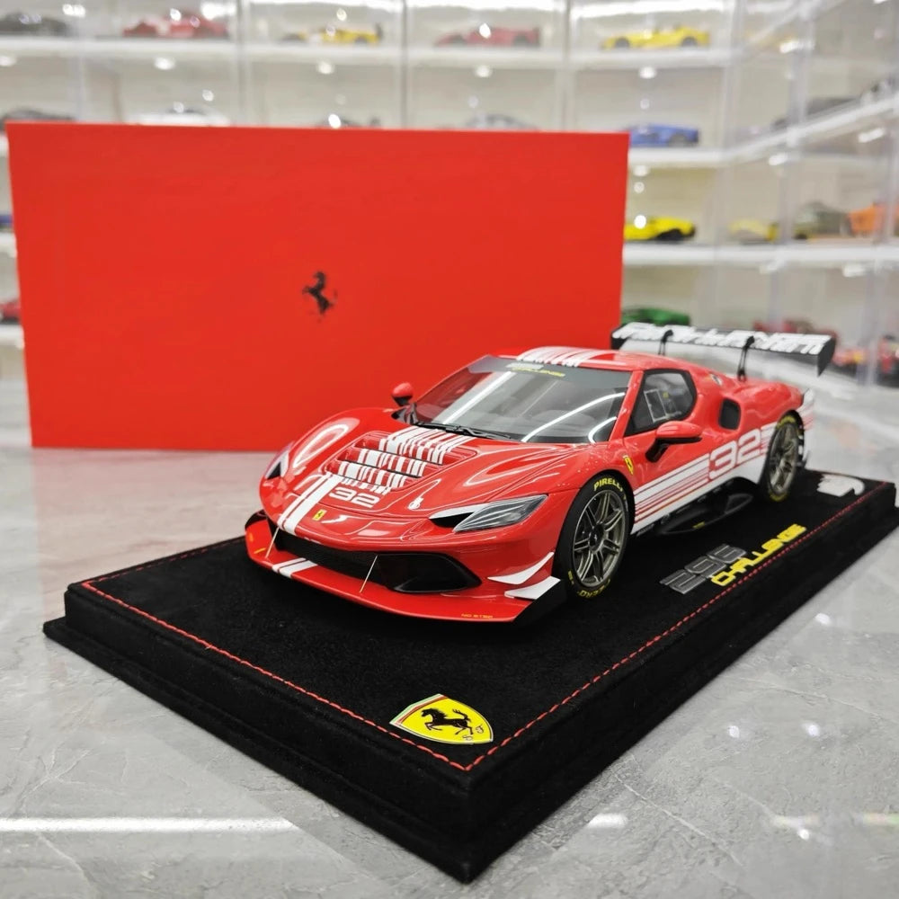 [BBR] 1:18 Ferrari 2023 296 Challenge Red No.32 Model Car Resin