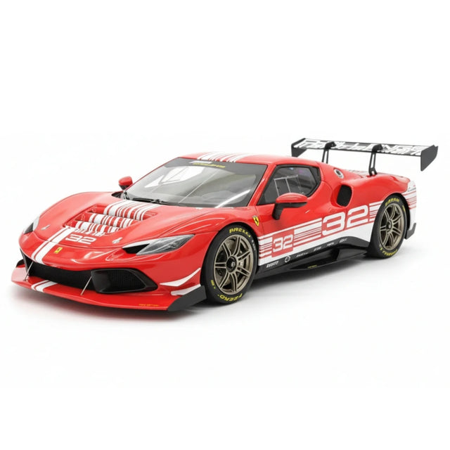 [BBR] 1:18 Ferrari 2023 296 Challenge Red No.32 Model Car Resin