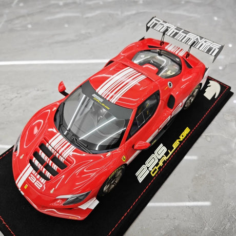 [BBR] 1:18 Ferrari 2023 296 Challenge Red No.32 Model Car Resin
