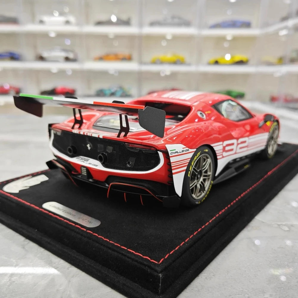 [BBR] 1:18 Ferrari 2023 296 Challenge Red No.32 Model Car Resin