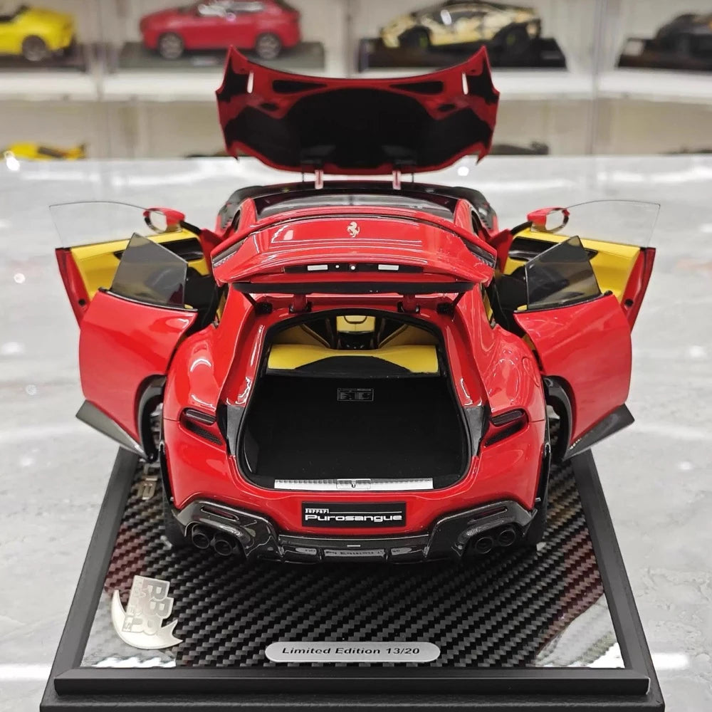 [BBR] 1:18 Ferrari 2023 Purosangue Red Model Car Die-Cast