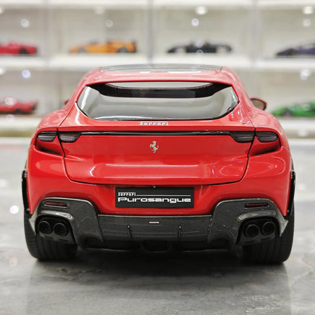 BBR Ferrari 2023 Purosangue Rosso Corsa 1:18 – نموذج معدني قابل للجمع من القالب المصبوب