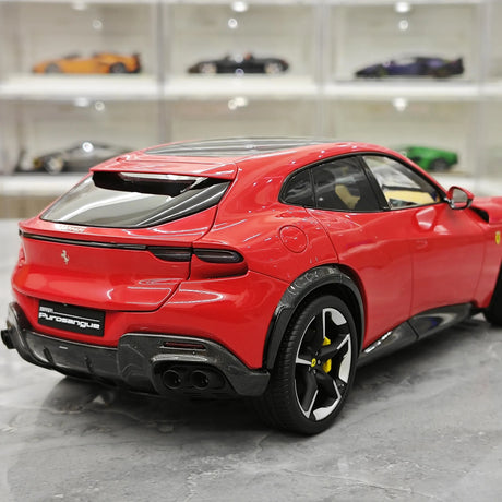 BBR Ferrari 2023 Purosangue Rosso Corsa 1:18 – نموذج معدني قابل للجمع من القالب المصبوب