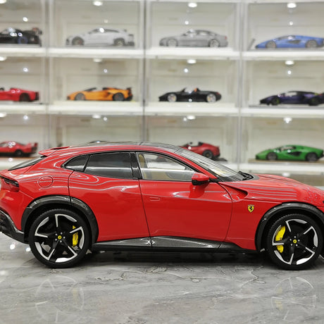 BBR Ferrari 2023 Purosangue Rosso Corsa 1:18 – نموذج معدني قابل للجمع من القالب المصبوب