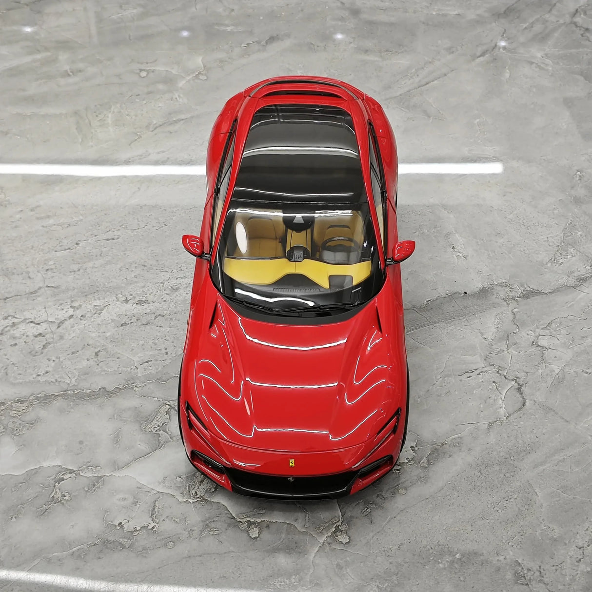 BBR Ferrari 2023 Purosangue Rosso Corsa 1:18 – Modello da collezione in pressofuso