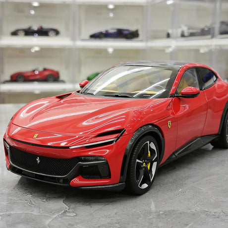 BBR Ferrari 2023 Purosangue Rosso Corsa 1:18 – نموذج معدني قابل للجمع من القالب المصبوب
