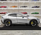 [BBR] 1:18 Ferrari 2023 Purosangue Silver Model Car Die-Cast