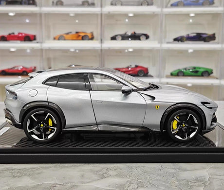 [BBR] 1:18 Ferrari 2023 Purosangue Silver Model Car Die-Cast