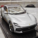[BBR] 1:18 Ferrari 2023 Purosangue Silver Model Car Die-Cast