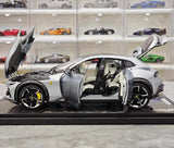 [BBR] 1:18 Ferrari 2023 Purosangue Silver Model Car Die-Cast