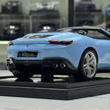 BBR Ferrari 2023 روما سبايدر أزورو لا بلاتا 1:18 – راتنج نموذجي قابل للجمع