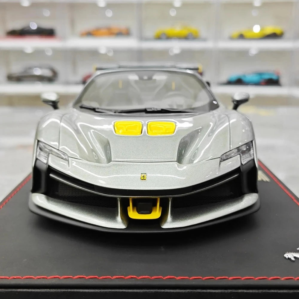 [BBR] 1:18 Ferrari 2023 SF90 XX Spider Gray Model Car Resin