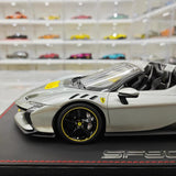 [BBR] 1:18 Ferrari 2023 SF90 XX Spider Gray Model Car Resin