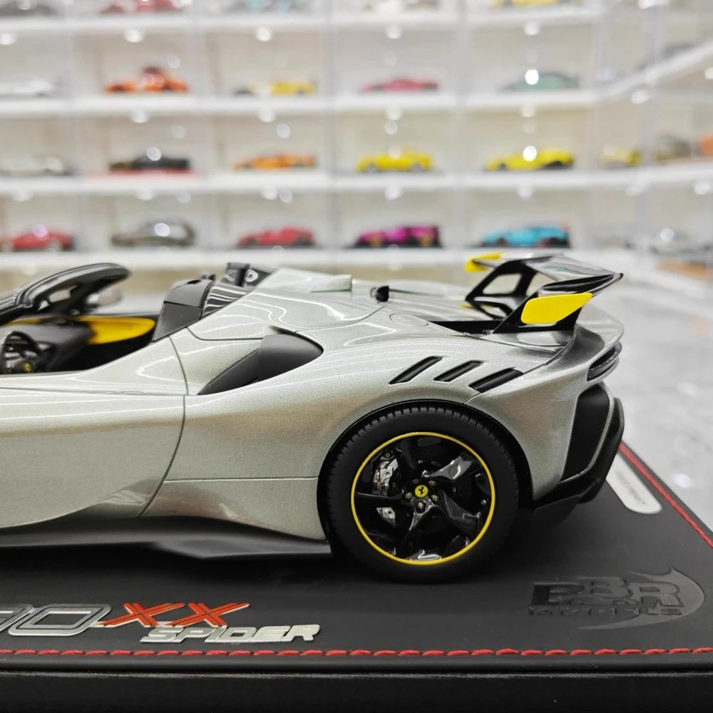 [BBR] 1:18 Ferrari 2023 SF90 XX Spider Gray Model Car Resin