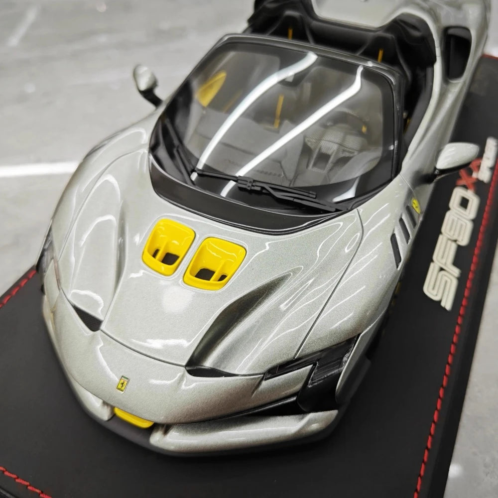 [BBR] 1:18 Ferrari 2023 SF90 XX Spider Gray Model Car Resin