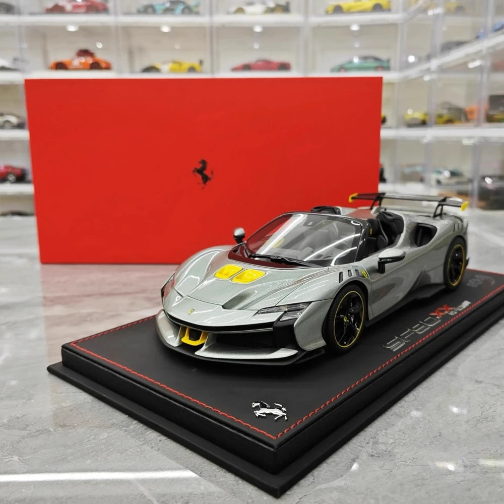 [BBR] 1:18 Ferrari 2023 SF90 XX Spider Gray Model Car Resin