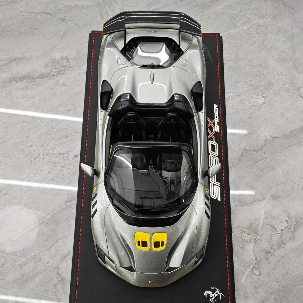 [BBR] 1:18 Ferrari 2023 SF90 XX Spider Gray Model Car Resin