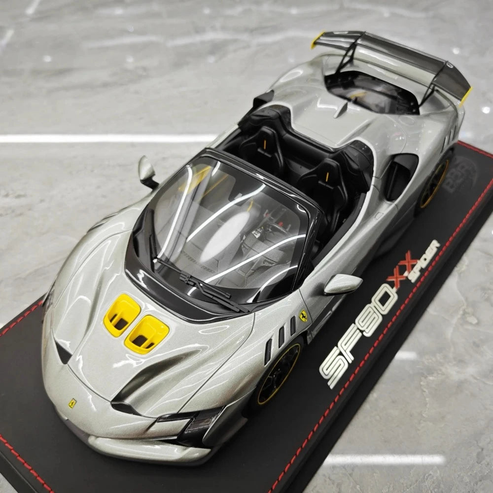 [BBR] 1:18 Ferrari 2023 SF90 XX Spider Gray Model Car Resin