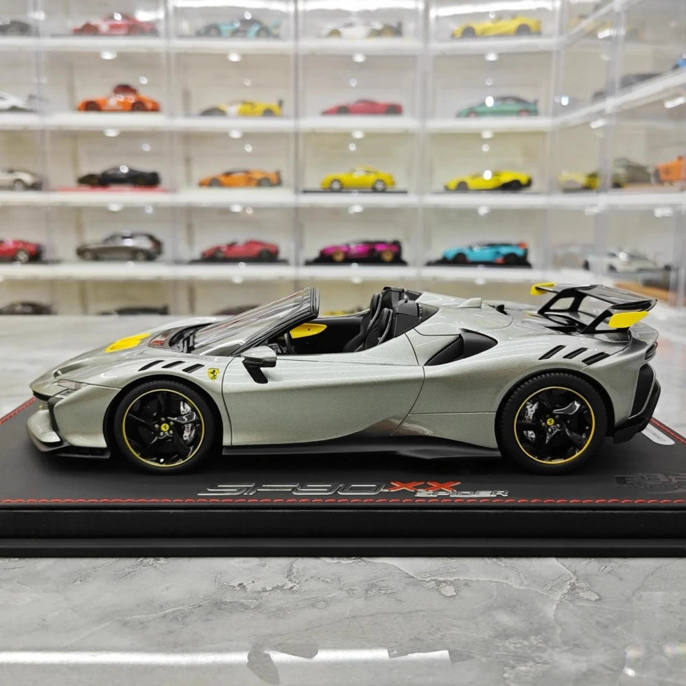 [BBR] 1:18 Ferrari 2023 SF90 XX Spider Gray Model Car Resin