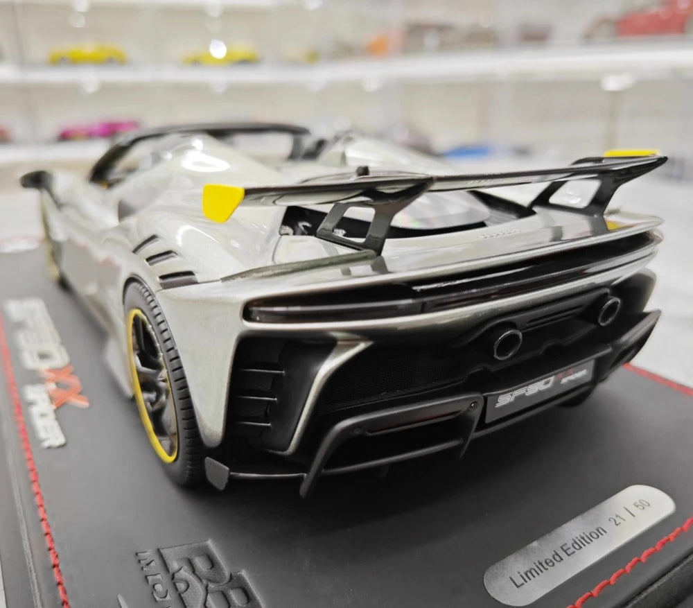 [BBR] 1:18 Ferrari 2023 SF90 XX Spider Gray Model Car Resin