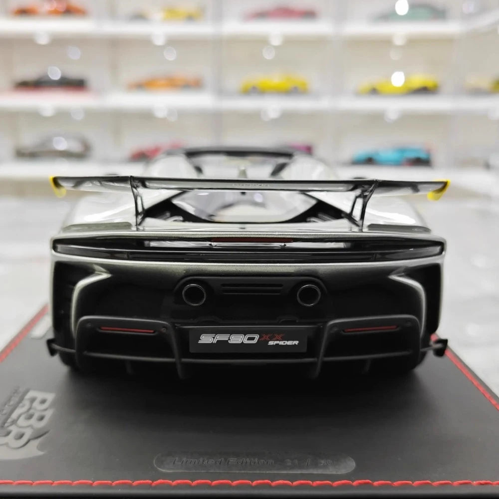 [BBR] 1:18 Ferrari 2023 SF90 XX Spider Gray Model Car Resin