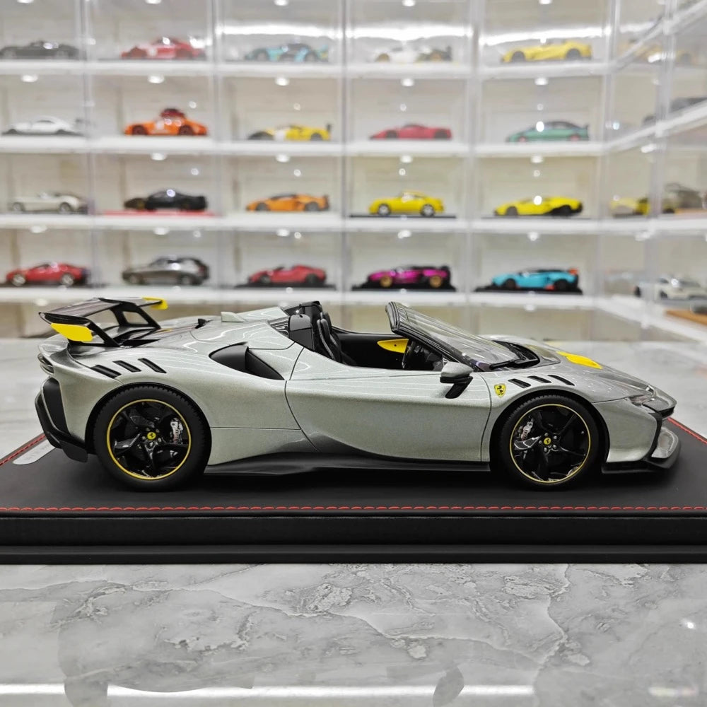 [BBR] 1:18 Ferrari 2023 SF90 XX Spider Gray Model Car Resin