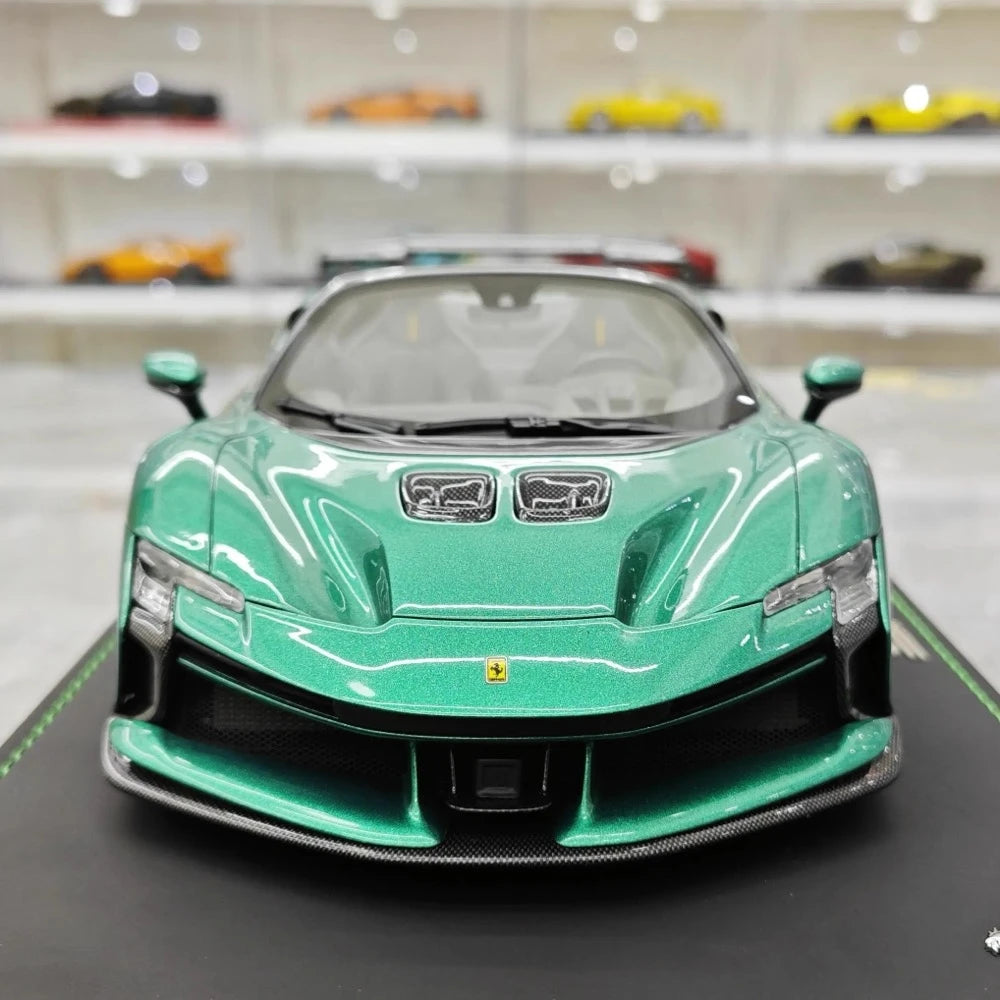 [BBR] 1:18 Ferrari 2023 SF90 XX Spider Green Model Car Resin