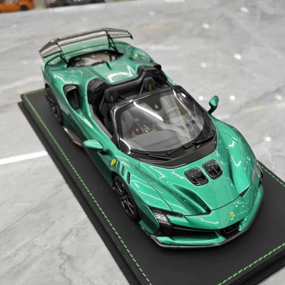 [BBR] 1:18 Ferrari 2023 SF90 XX Spider groen modelauto Hars