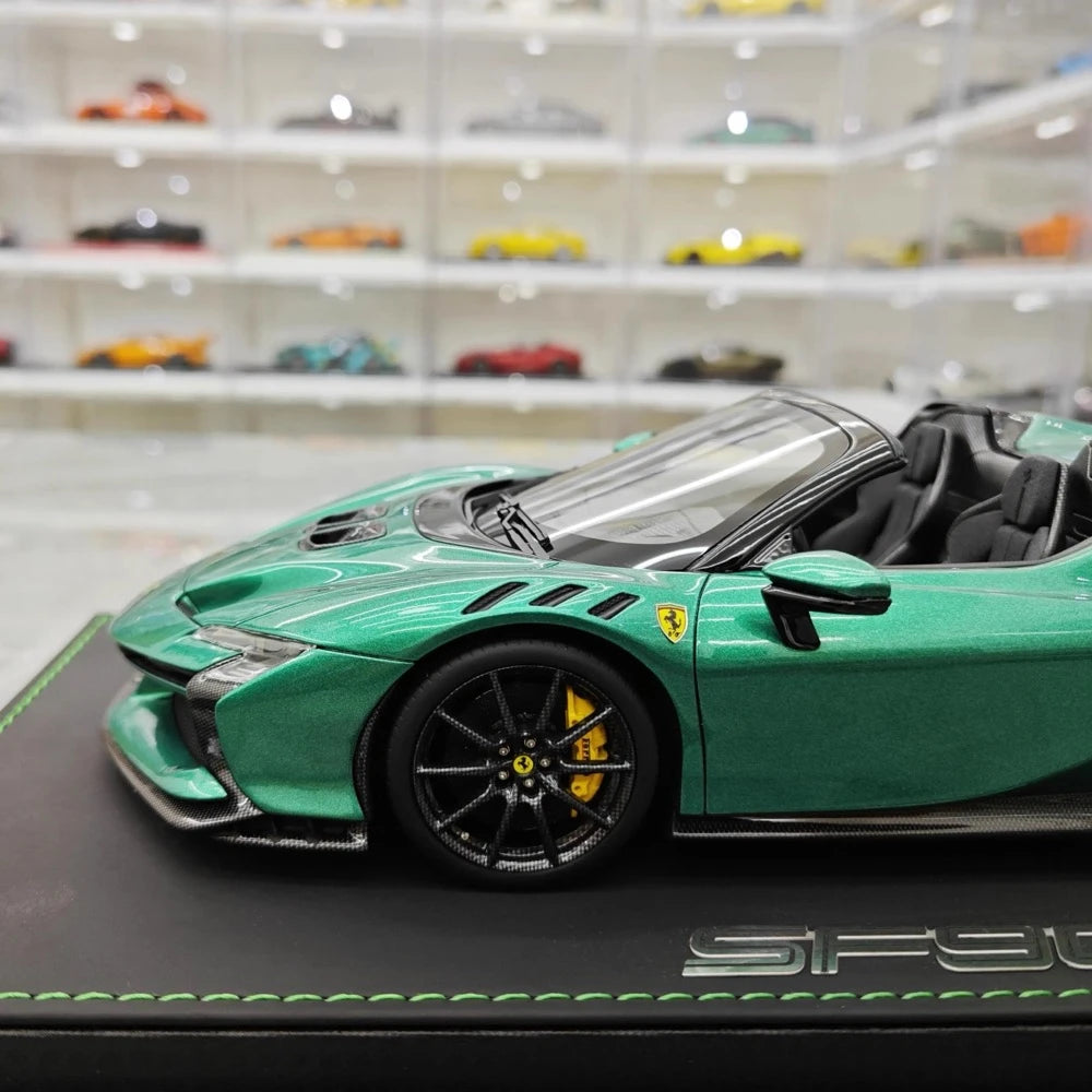 [BBR] 1:18 Ferrari 2023 SF90 XX Spider Green Model Car Resin