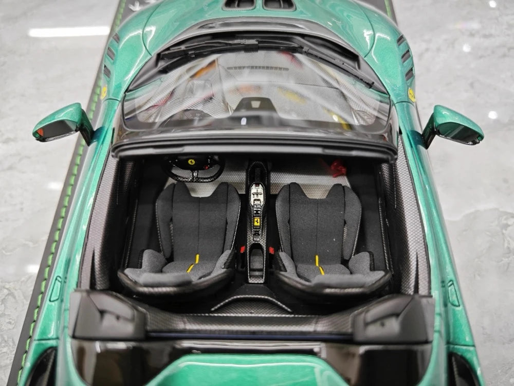 [BBR] 1:18 Ferrari 2023 SF90 XX Spider groen modelauto Hars