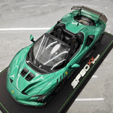 [BBR] 1:18 Ferrari 2023 SF90 XX Spider groen modelauto Hars
