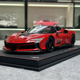 BBR Ferrari 2023 SF90 XX Spider Rosso Corsa 1:18 – Sammelobjekt-Resin-Modell-Resin