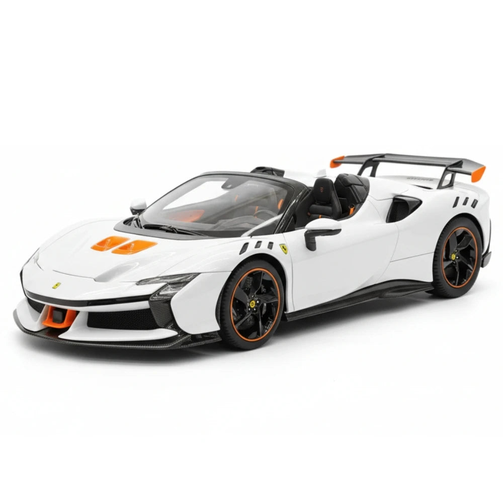 [BBR] 1:18 Ferrari 2023 SF90 XX Spider bianco modellino di auto resina