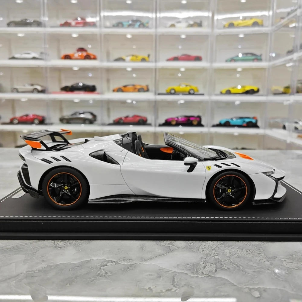 [BBR] 1:18 Ferrari 2023 SF90 XX Spider bianco modellino di auto resina