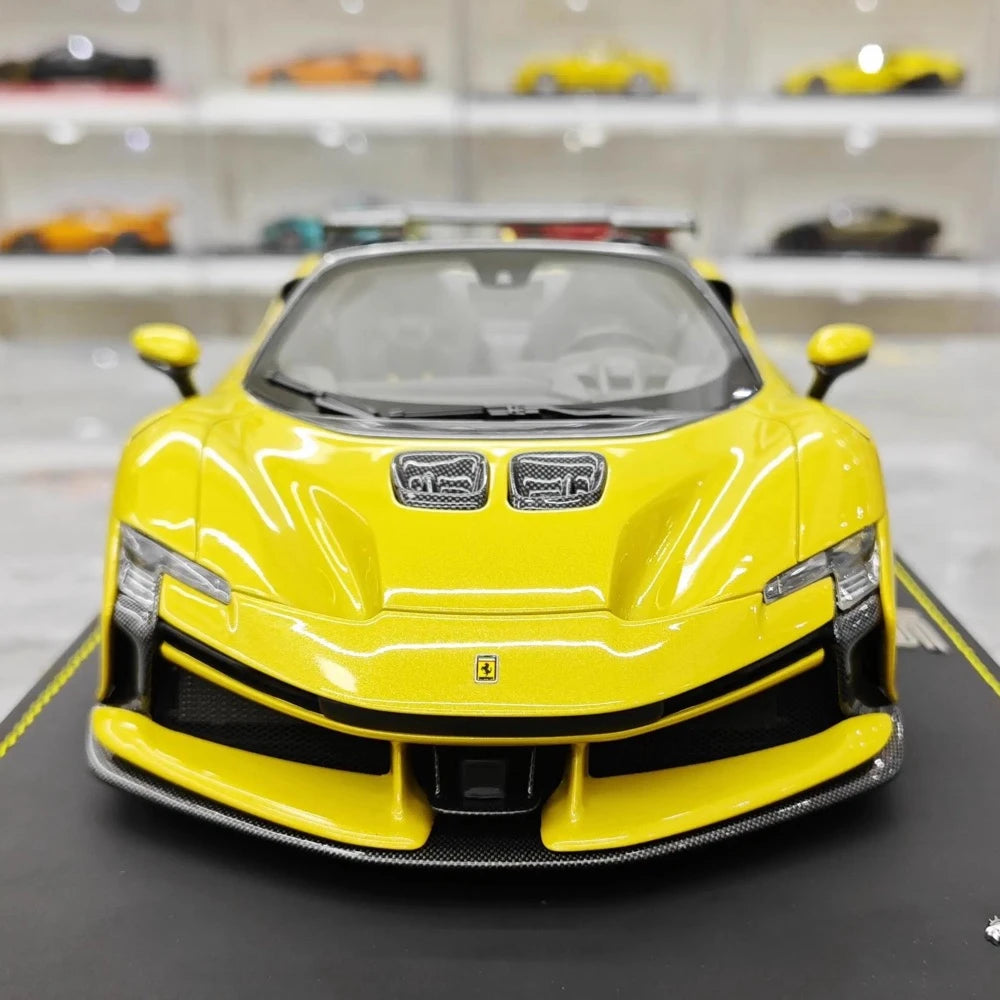 [BBR] 1:18 Ferrari 2023 SF90 XX Spider Yellow Model Car Resin
