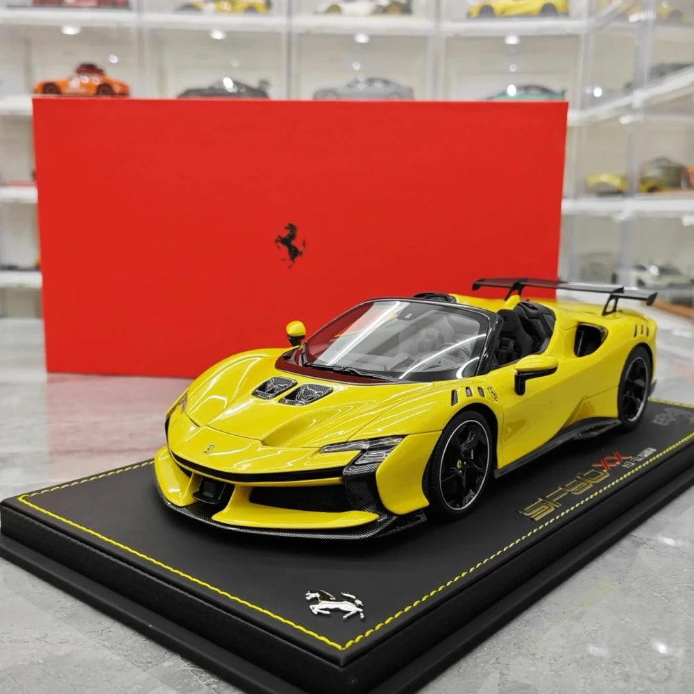 [BBR] 1:18 Ferrari 2023 SF90 XX Spider jaune voiture miniature Resin