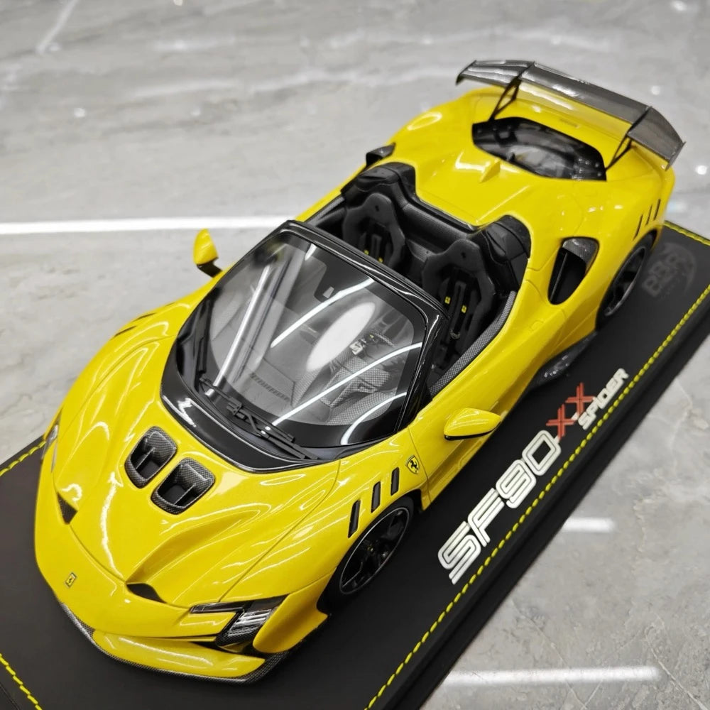 [BBR] 1:18 Ferrari 2023 SF90 XX Spider Yellow Model Car Resin