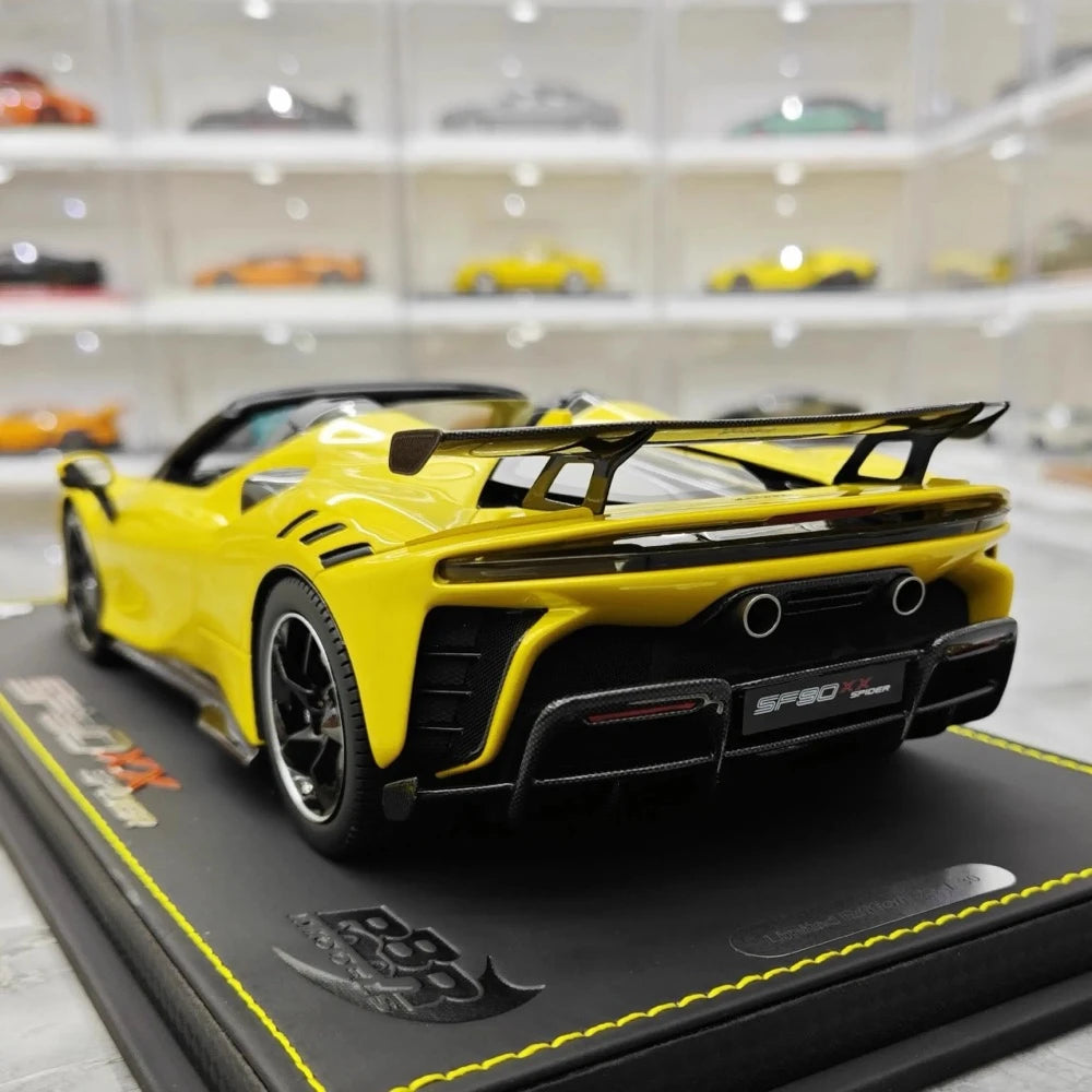 [BBR] 1:18 Ferrari 2023 SF90 XX Spider jaune voiture miniature Resin