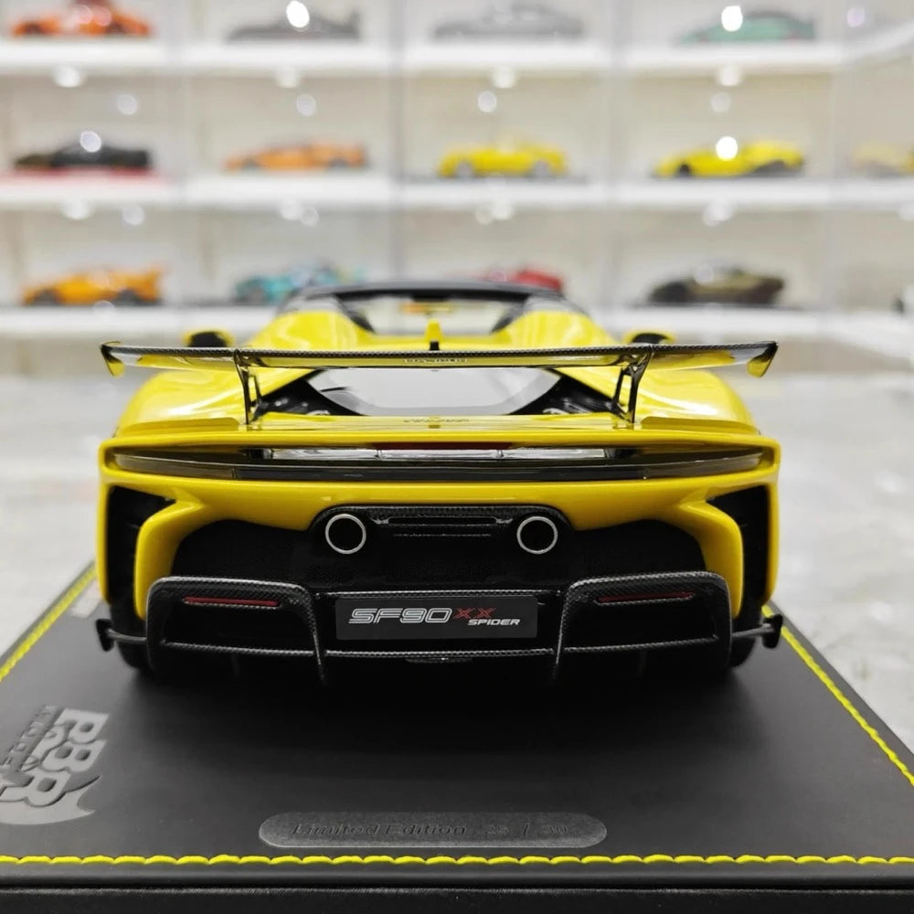 [BBR] 1:18 Ferrari 2023 SF90 XX Spider jaune voiture miniature Resin
