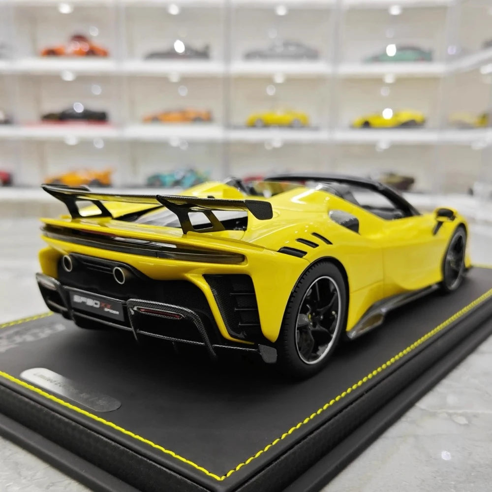 [BBR] 1:18 Ferrari 2023 SF90 XX Spider Yellow Model Car Resin