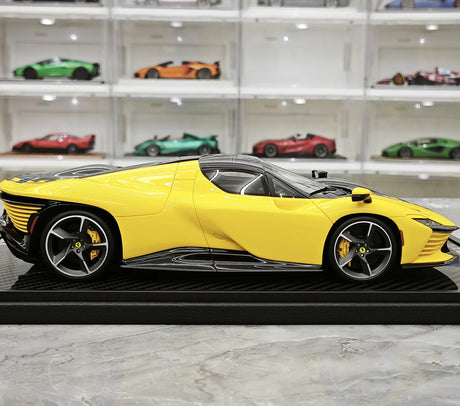 BBR Ferrari 2025 Daytona SP3 599+1 تصميم مخصص لسقف مغلق 1:18 – نموذج راتنج قابل للجمع
