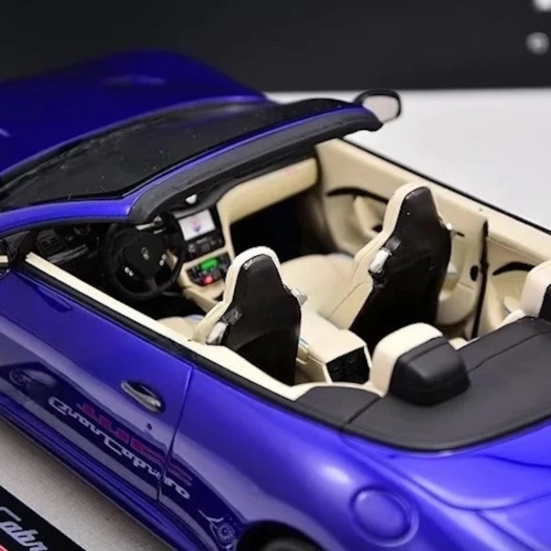 [BBR] 1:18 Maserati 2011 GranTurismo MC Cabriolet Blue Model Car Resin