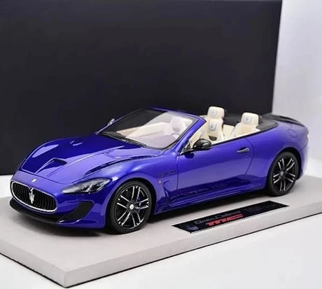 [BBR] 1:18 Maserati 2011 GranTurismo MC Cabriolet Blue Model Car Resin